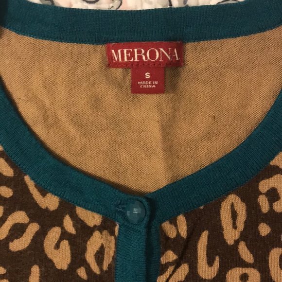 Merona cheetah print cardigan - Picture 3 of 3